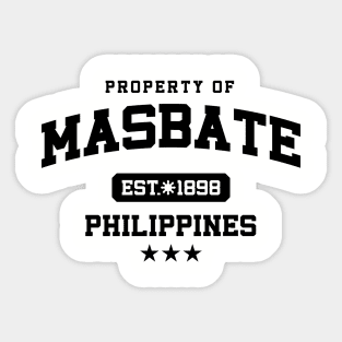 Masbate - Property of the Philippines Shirt Sticker